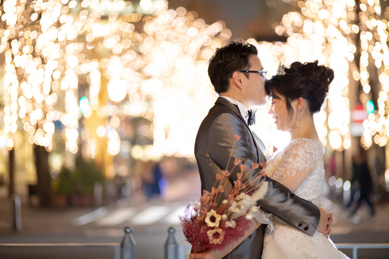 ☆ライトアップ前で☆