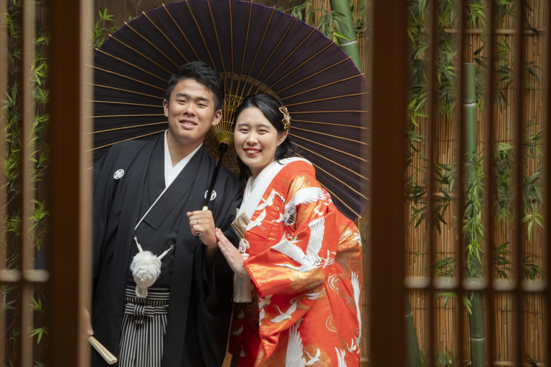 お二人でも和傘！