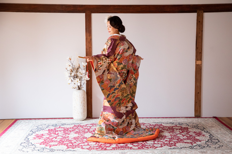 色打掛でのバックショット！