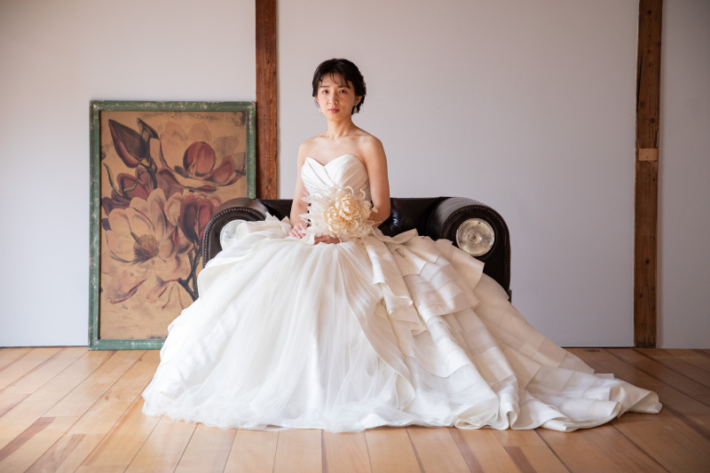 ドレスでのソロ撮影☆