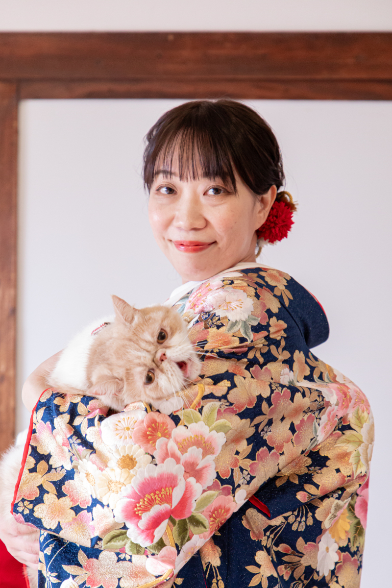 新婦様と猫ちゃん