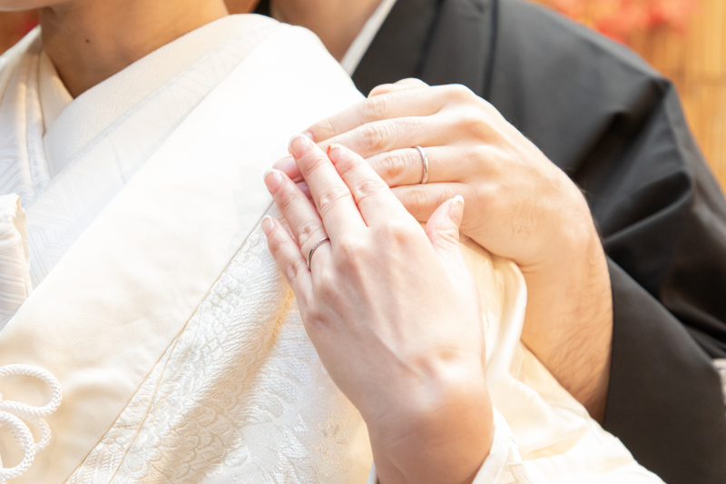 お手元もチラリ