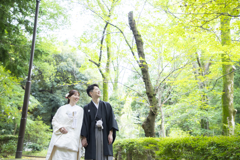 和装1着有栖川記念公園ロケーション撮影