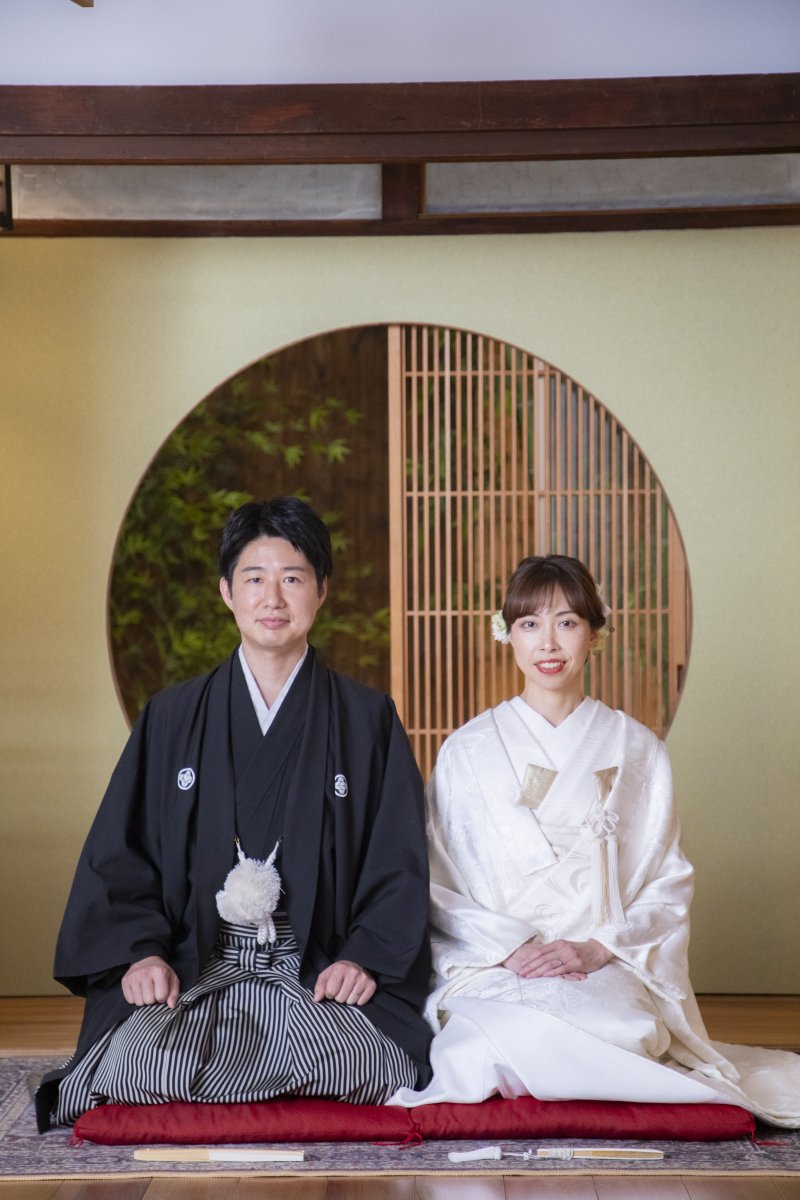 お2人でお澄まし撮影