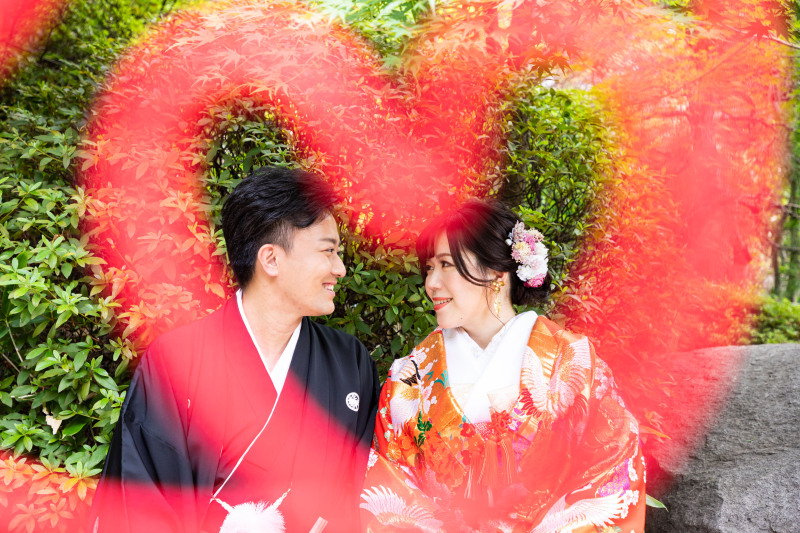 目白庭園での撮影