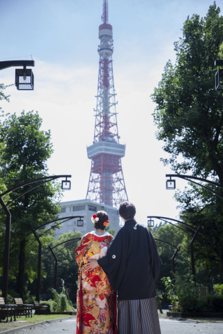 和装1着　東京タワーロケーション撮影