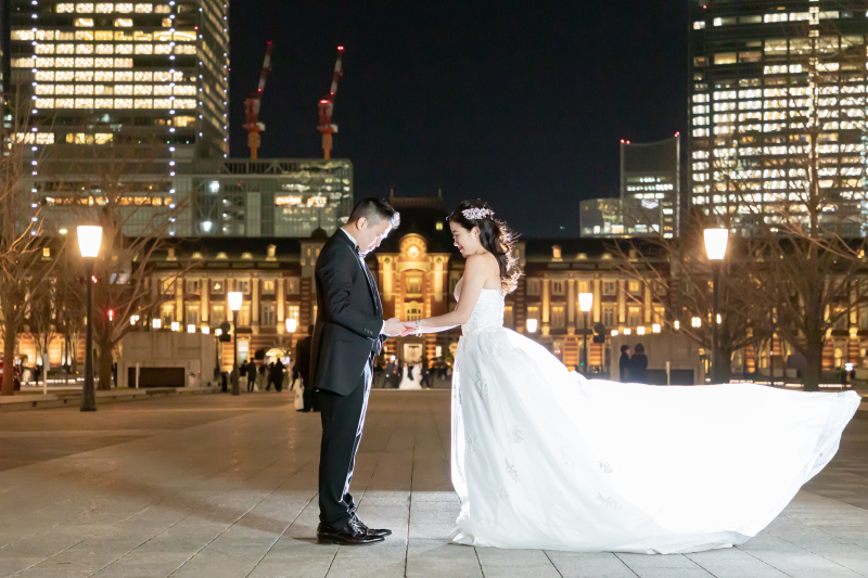 1/29　和装スタジオと東京駅ロケ