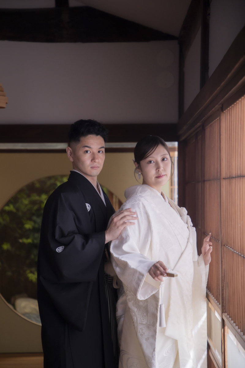 障子越しに半身