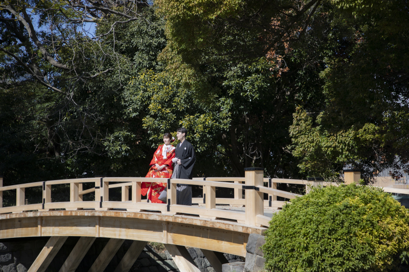 橋の上
