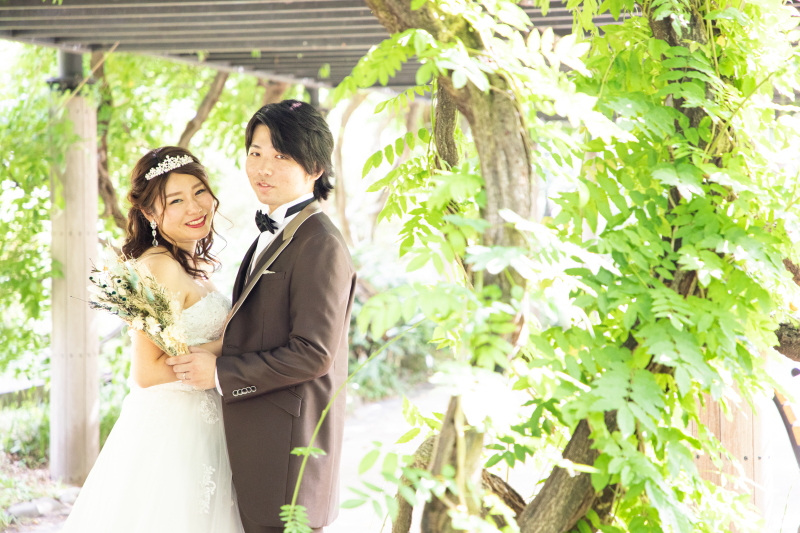 日比谷公園でお幸せな姿を