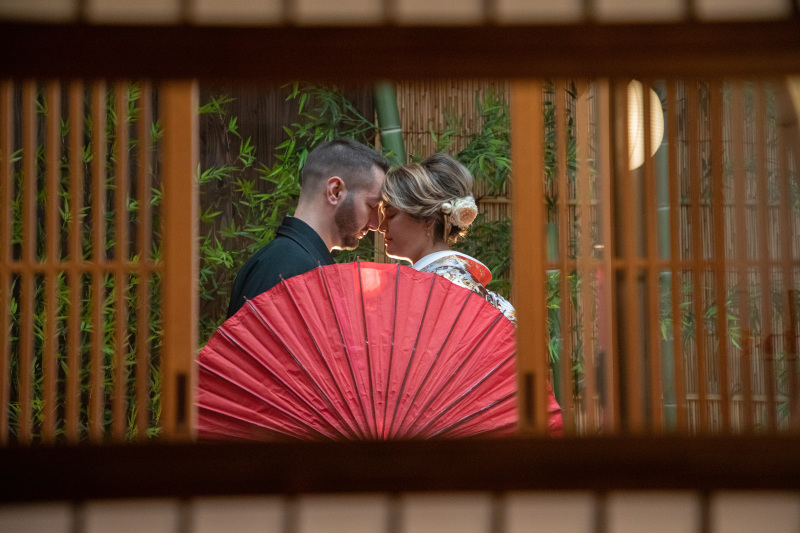 障子×格子越し