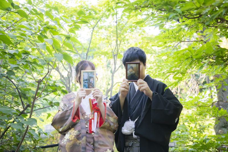 子供の頃の写真と一緒に