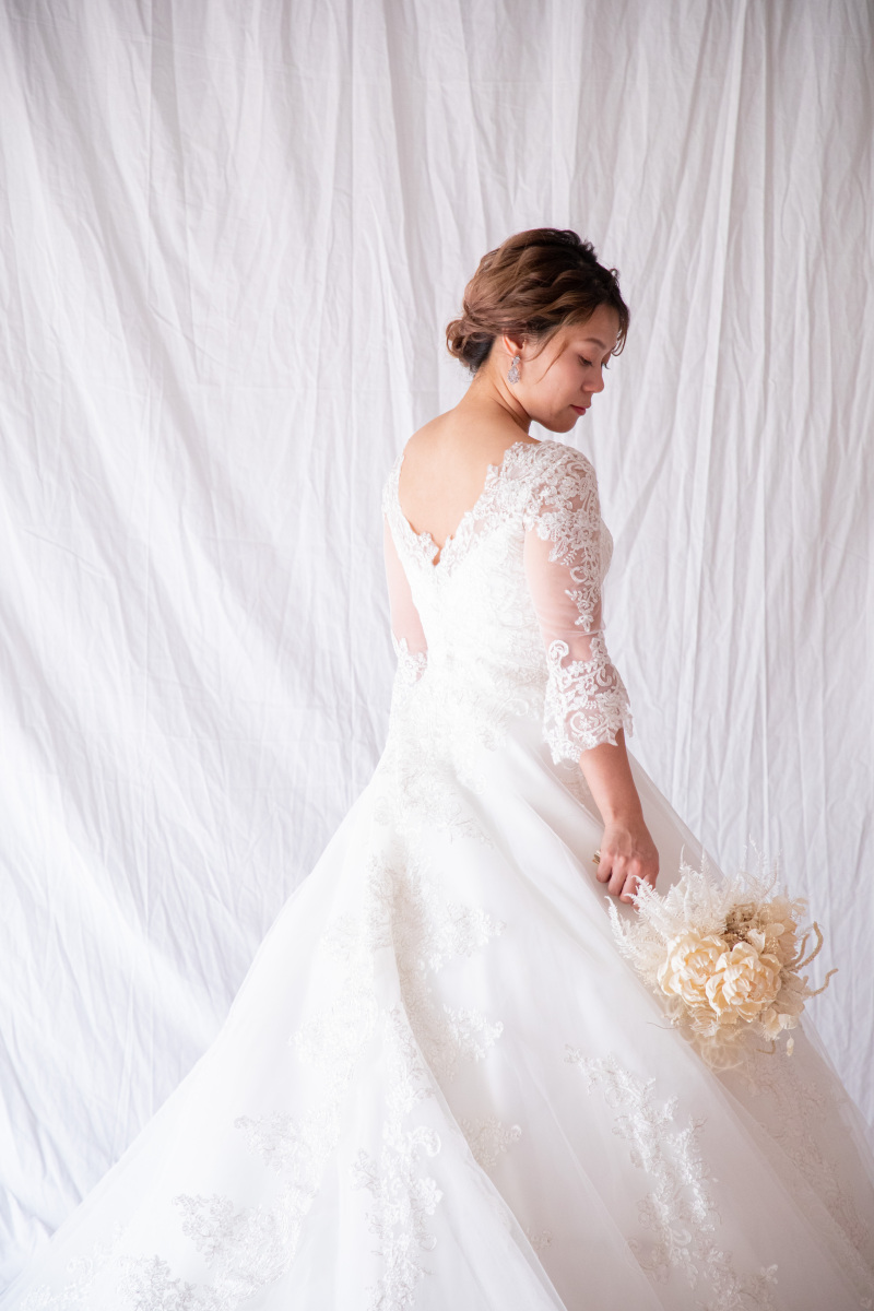 ご新婦様洋装でのソロ撮影☆