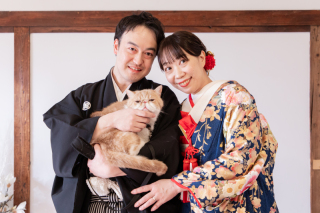 和装ペット撮影