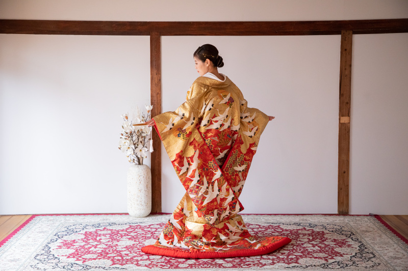 色打掛おひとりでの撮影