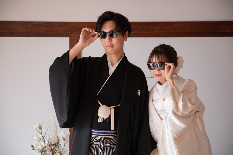 和装姿のサングラス！