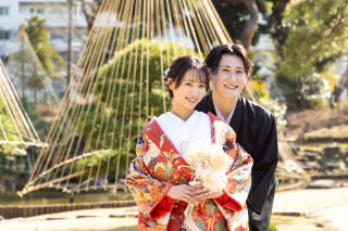 肥後細川庭園と東京駅ロケーション撮影