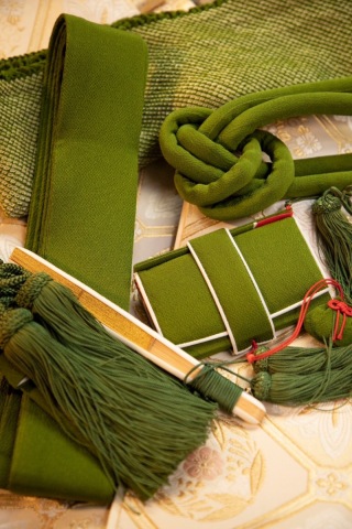 和装5点セットレンタル(筥迫、懐剣、お扇子・帯締めなど)