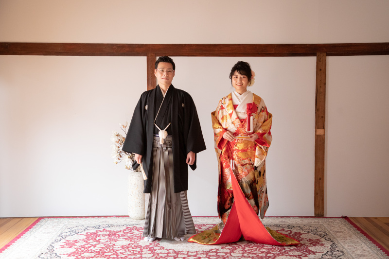 【スタジオ撮影】和装１着・洋装１着スタジオ撮影プラン　全白無垢・色打掛・ドレスから追加料金無しで選択可能！コミコミプラン