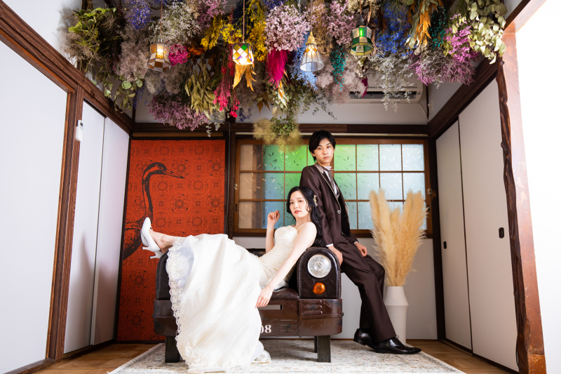 【スタジオ撮影】和装2着・洋装１着スタジオ撮影プラン　全白無垢・色打掛・ドレスから追加料金無しで選択可能！コミコミプラン