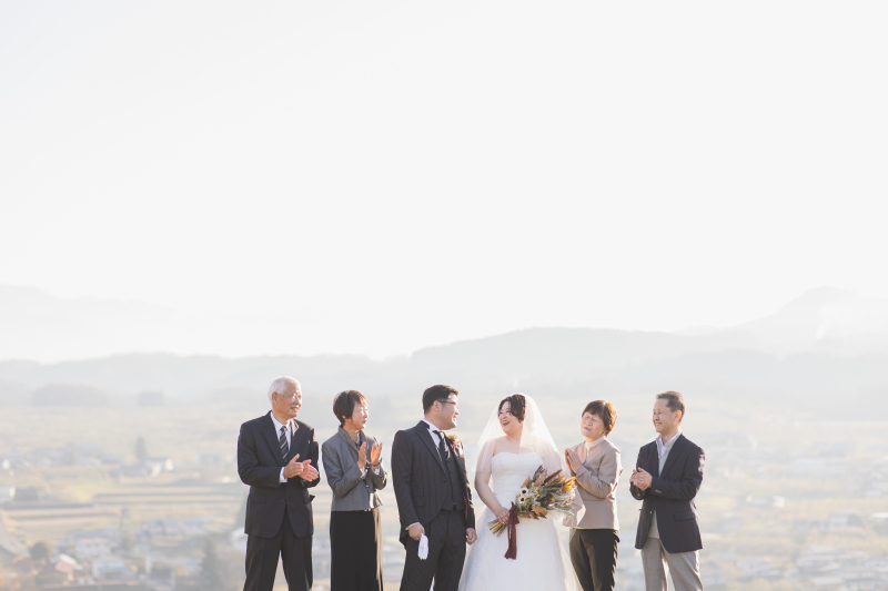 皆さんに見守られながら