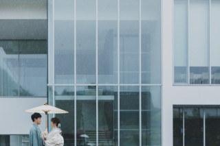 雨の日の和装前撮り