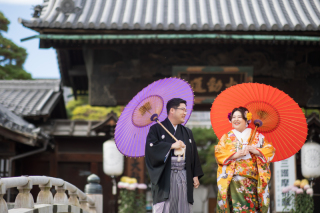 善光寺　和装ロケ