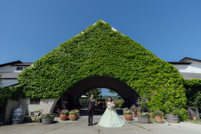 ガーデンの入り口にて