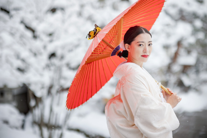 天然のレフ板で上品な作風に