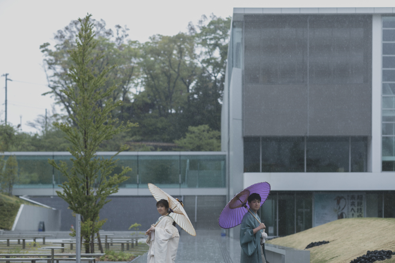 雨粒もいいアクセント