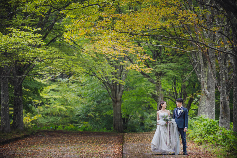 色づき始めた10月上旬の撮影