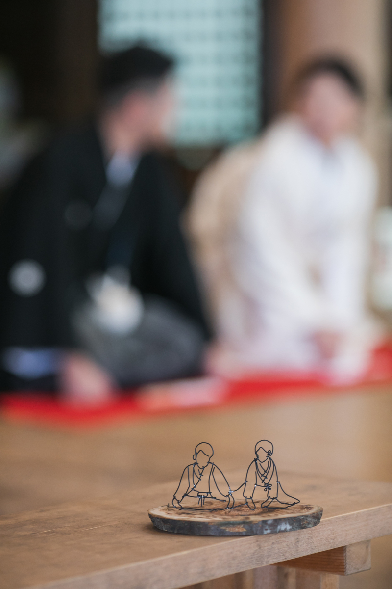 おふたりのお持込アイテムもアレンジして撮影