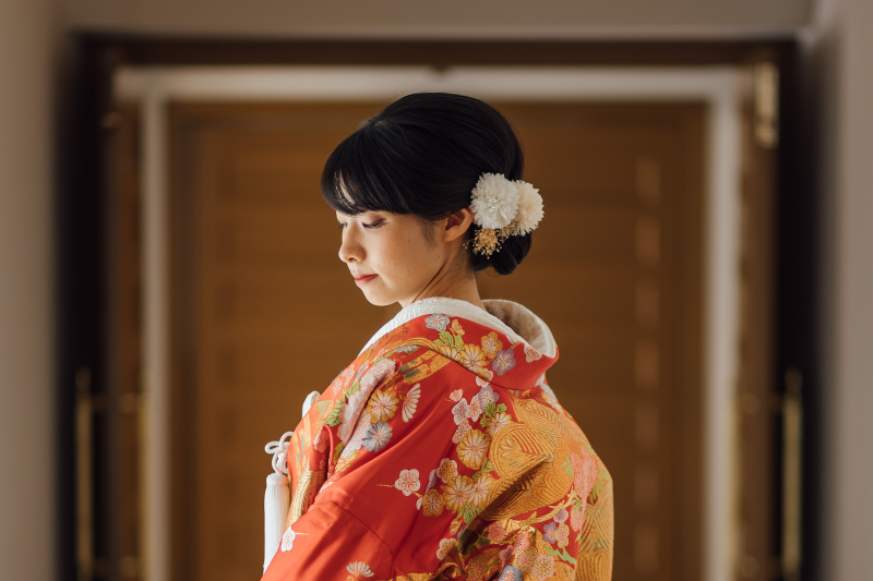 逆サイドから陰影を意識して