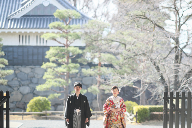 松本城での撮影