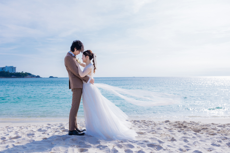 とっても綺麗な白い砂浜＆青い海