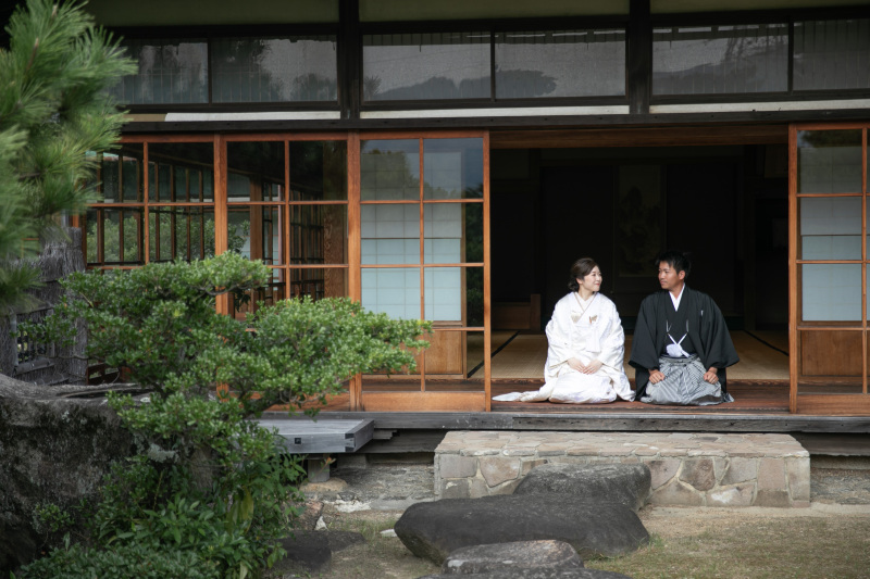 風情ある縁側で