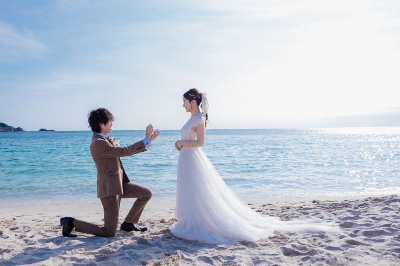 お持ち込みアイテムでプロポーズショット!