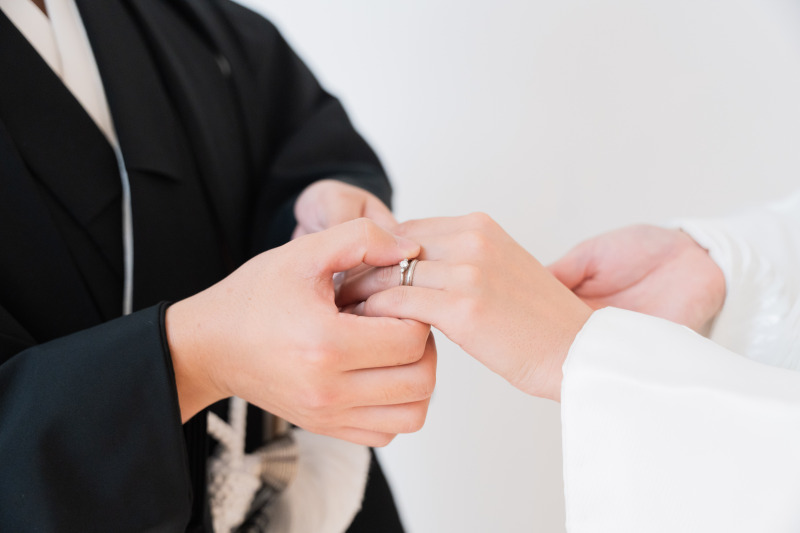 《スタジオフォト》和装｜白無垢・紋付袴｜人気の正座ショットも♡