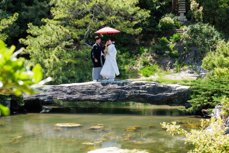 《温山荘園》和装ロケーション｜日本庭園・和室｜和の雰囲気あふれる空間で叶う和装ロケ