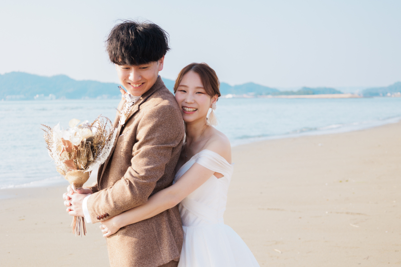 《浜の宮ビーチ》洋装ロケーション│和歌山市のおしゃれなビーチで撮影│サンセット撮影も可能◎