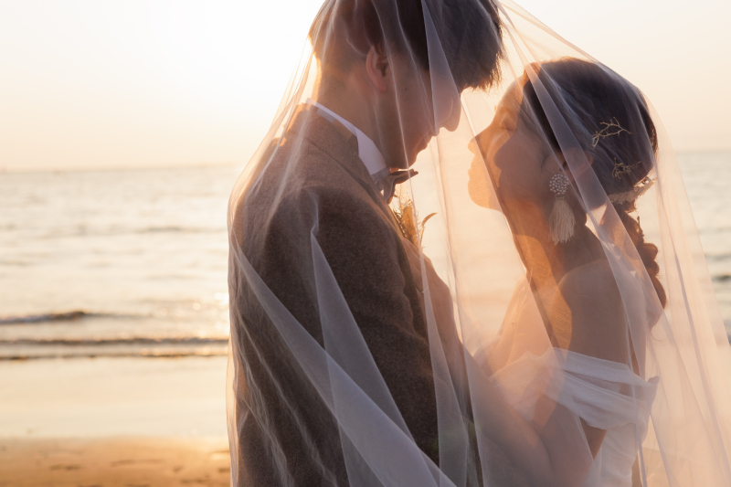 《浜の宮ビーチ》洋装ロケーション│和歌山市のおしゃれなビーチで撮影│サンセット撮影も可能◎