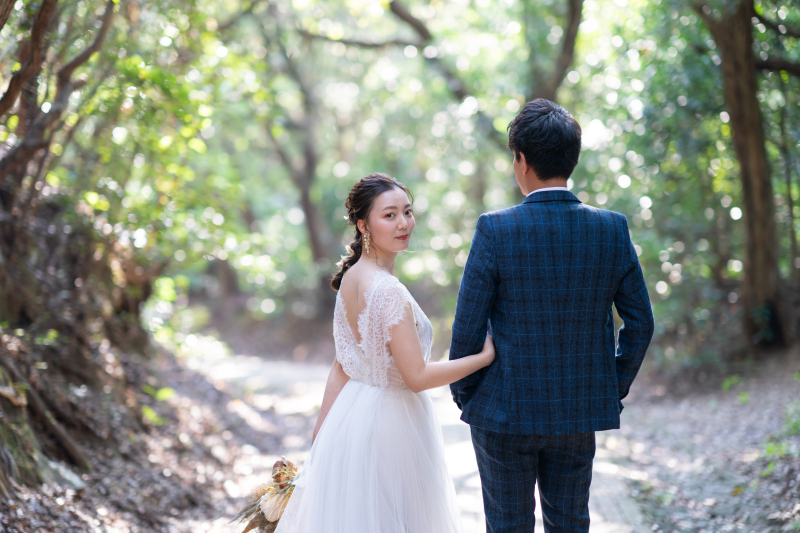 《加太》洋装ロケーション│ナチュラルな森と爽やかな海！│砲台跡と海の2ヶ所で撮影可能◎