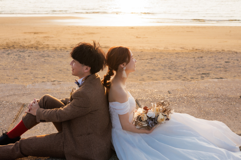 《浜の宮ビーチ》洋装ロケーション│和歌山市のおしゃれなビーチで撮影│サンセット撮影も可能◎