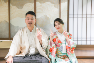 【和装スタジオプラン】笑顔の絶えないのお二人と♪