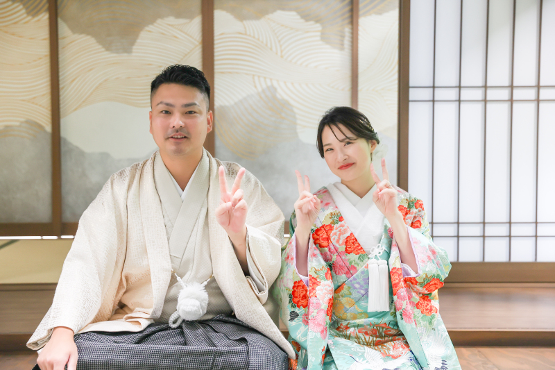 【和装スタジオプラン】笑顔の絶えないのお二人と♪