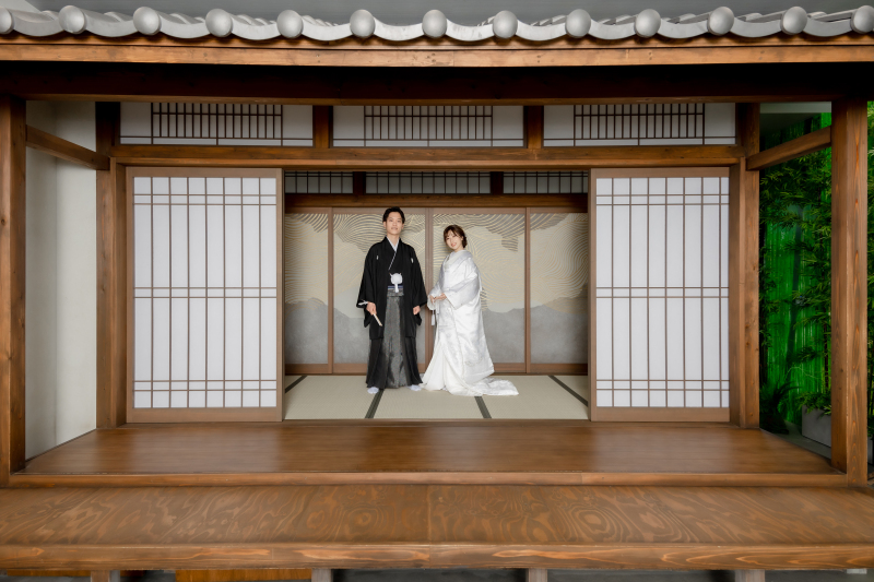 和装スタジオで撮影スタート！