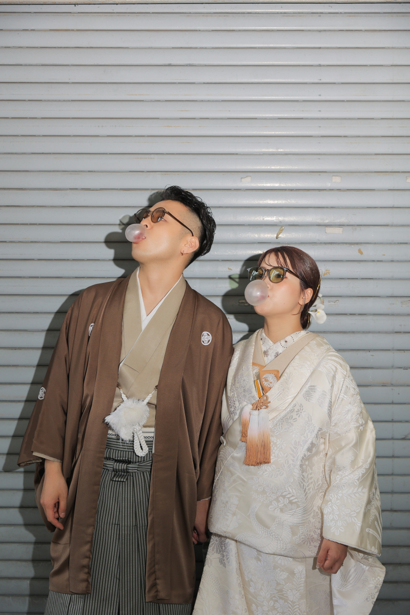 ガム風船をふぅ〜っと