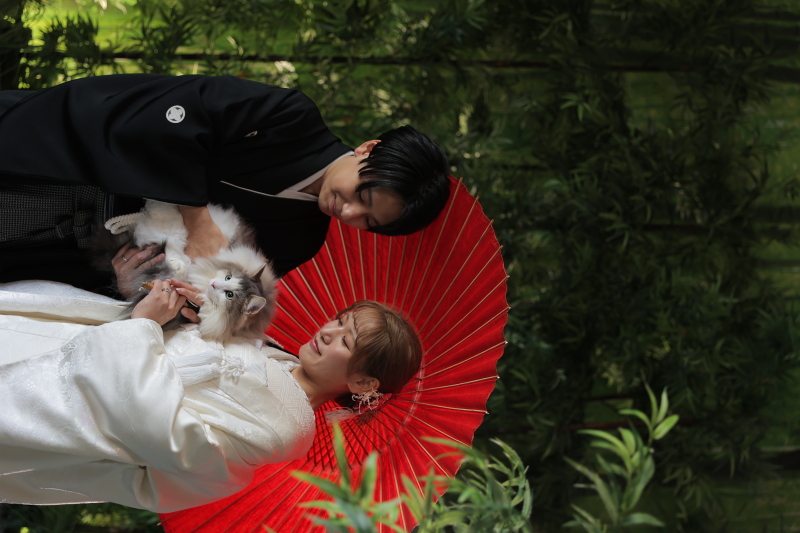 和装にお色直しして…