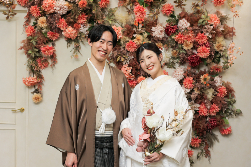 可愛いお花と一緒に