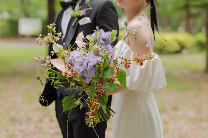 可愛いブーケも一緒に